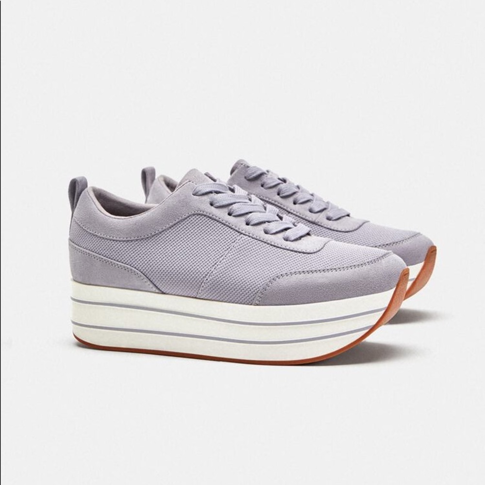 zara platform sneakers